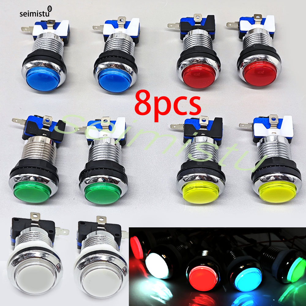 Arcade Button Pcb - 33 мм аркадная кнопка, светодиодный светильник,