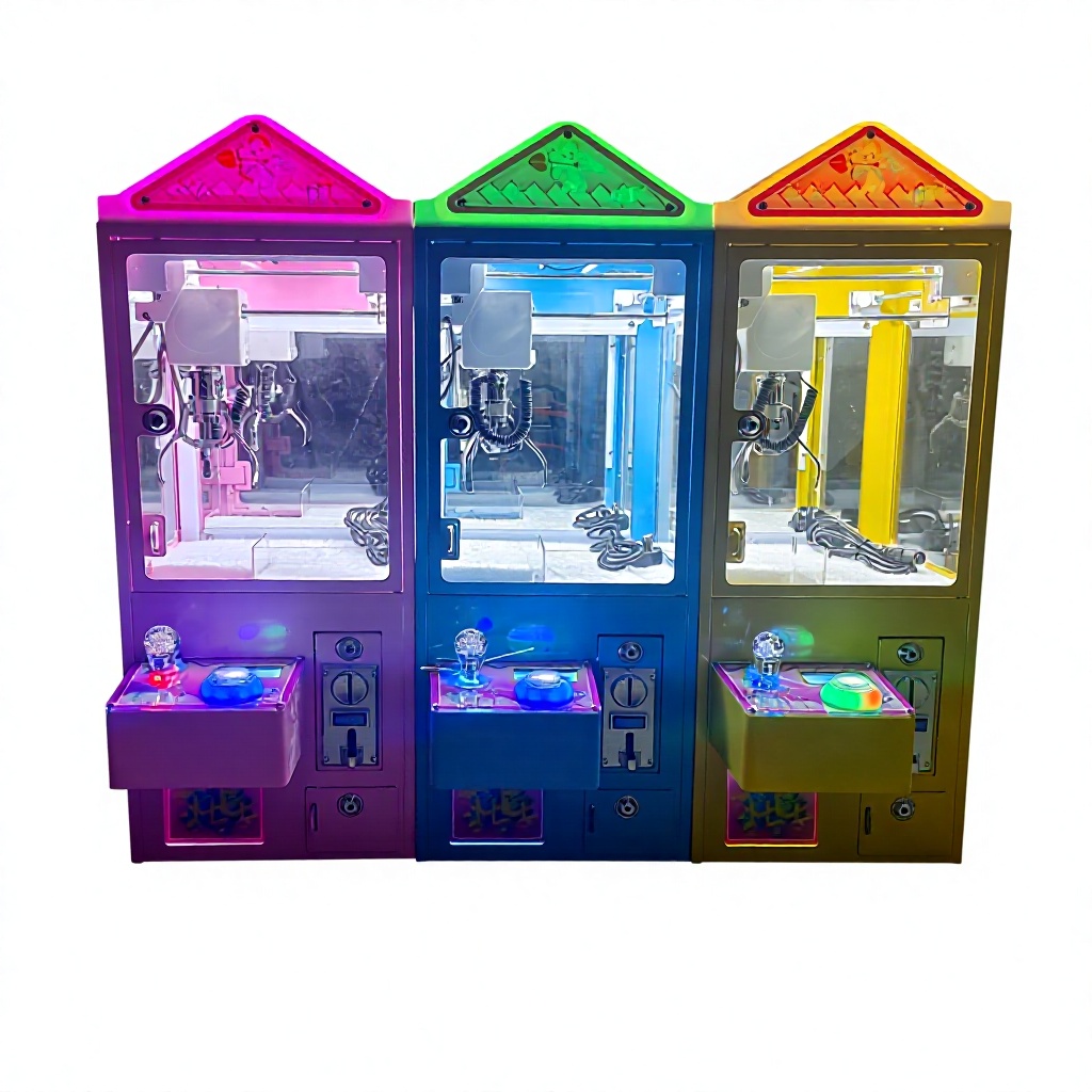 Arcade Toy Claw Vending Machine - Миниатюрный игровой автомат-кран с монетоприемником, настраиваемый,
