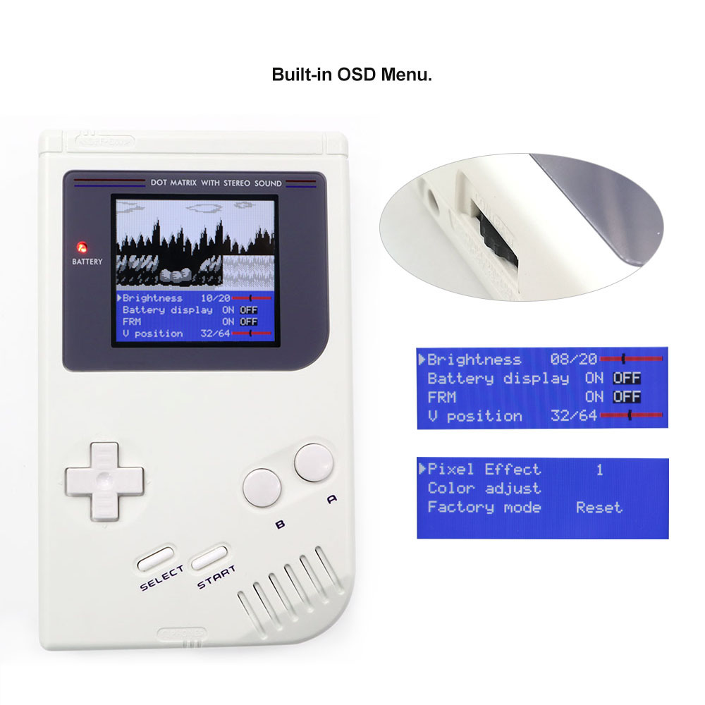 Для Game Boy DMG GB DMG V5 Ult – обзор и цена Lcd Screen Arcade