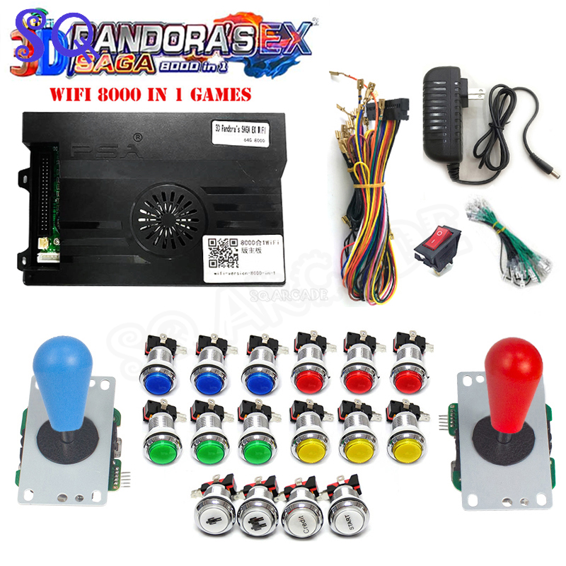 3D Pandora Saga Box EX2 8000 в – обзор и цена Arcade Button Pcb